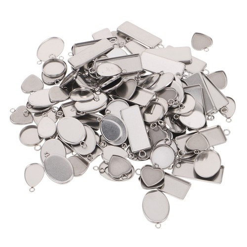 Pcs pendant bezel trays - pendant,