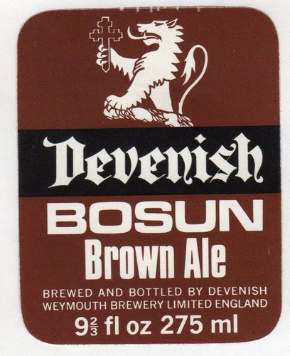 Beer label devenish brewery - label:,