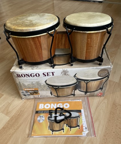 Bongo drums natural - bongo,