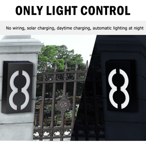 Address digits lamp - digits, sign