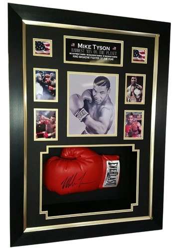 Framed mike tyson signed - ***,
