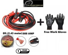 JUMP LEADS 8ft HEAVY DUTY 800AMP CAR VAN BATTERY STARTER BOOSTER CABLE JUMPER