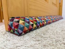 Draught Excluder ⏐ Triangular® ⏐ Heavy, Attachable ⏐ Geometric Tapestry