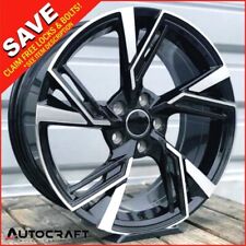 18" RS6 E BP Style ALLOY WHEELS X4 - TYRES Fits : AUDI A3 A4 A6 TT PCD: 5X112