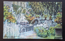 Promenade and Fountain Cheltenham Gloucestershire Vintage Postcard 1905 Postmark