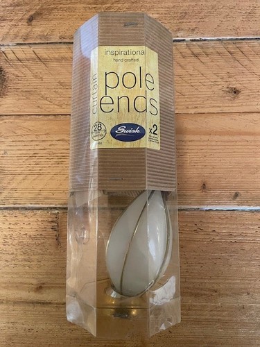 28mm curtain pole finials pair - 28mm,