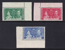MALTA 1937 KGVI Coronation set