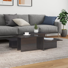 Coffee Table 2pcs High Gloss