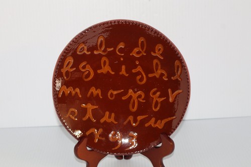 Foltz redware acb - foltz, alphabet