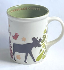 New Starbucks Christmas 2010 Raindeer  Ceramic Coffee Mug 355ml