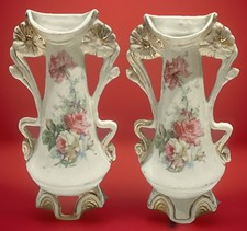 Art Nouveau Pair of White