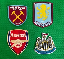 Football Woven Upcycled Sew/Iron On Patches