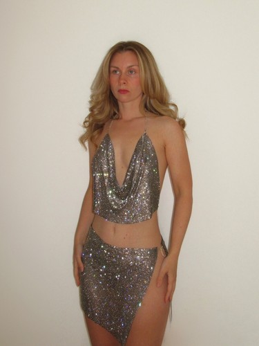 Ibiza chainmail mesh - mesh, halter
