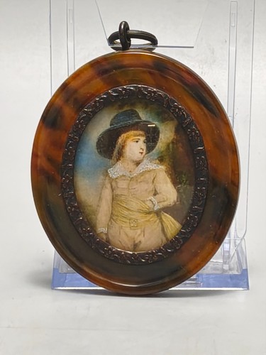 Miniature portrait boy in - portrait, of