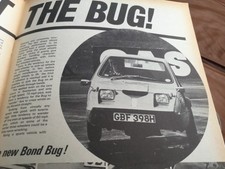 BOND BUG ROAD IMPRESSIONS MOTORCYCLE MAGAZINE ARTICLE