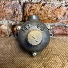 Vintage / Industrial Flameproof toggle on off switch Walsall