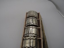 JOB LOT OF 13 VARIOUS WHITE METAL NAPKIN RINGS