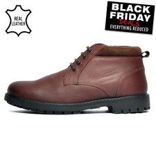 RRP £64.99 - Real Leather Oaktrak Ballard Mens Casual Smart Chukka Ankle Boots