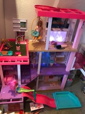Barbie dream house & accessories. 3 storey. Lights & music.  perfect condition.