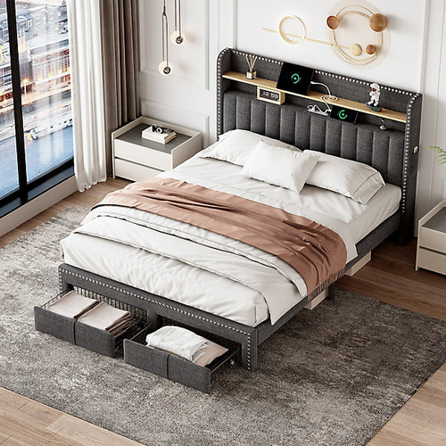 4ft6 double bed frame - bed, !sale!