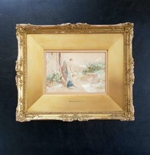 Myles Birket Foster RWS 1825 - 1899 Antique Framed Watercolour, Victorian Art