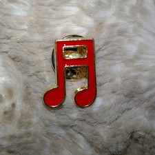 Music Brooch Microphone Pin Badge Musical Note Accessory UK Seller Free Postage