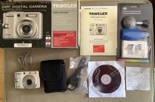 Boxed Traveler Digital Camera DC-5900 5.0MP Silver plus Case & Accesories