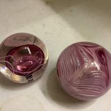 Signed Adrian Sankey Crystal Paperweights, Selling Singly, 1983 - 85?, signed