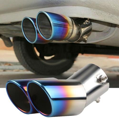 Car dual exhaust tail - exhaust, throat