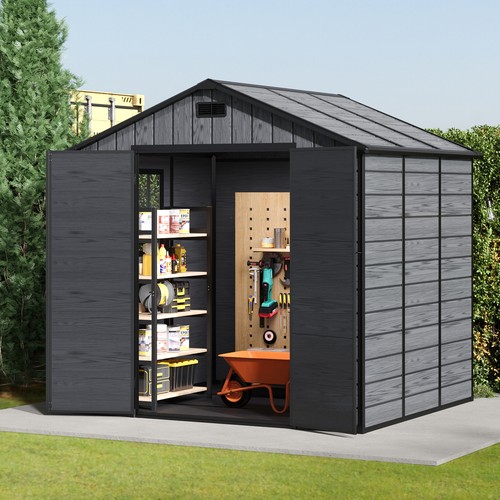 Plastic outdoor garden shed - outdoor,