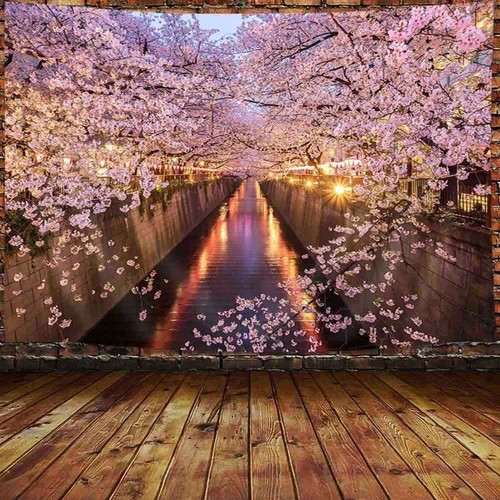 Japanese cherry blossom city - japanese,