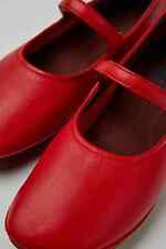Camper Shoes Right Nina Red Flat Pumps Leather Ballerinas SIZE 36 UK 3