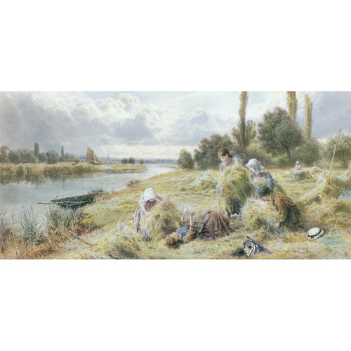 Children playing hayfield - children,