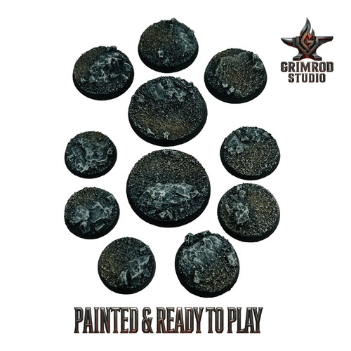 Jagged rock painted resin - painted,