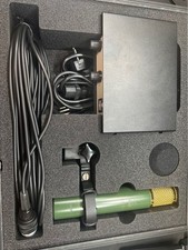 AKG C12VR Green Condenser Microphone Gold Grill Cable Stand Used