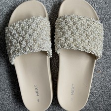 Next Beaded Sliders Size 6 New Without Tags