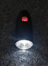 Red LED Bicycle Headlight K1310 | Battery Powered Front Light | Slip-In Design