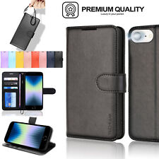 For iPhone SE 2022 2020, iPhone 8 7 6 Leather Flip Card Wallet Stand Case Cover