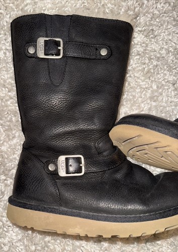 Ugg kensington black leather - kensington,