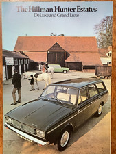 1971 Hillman Hunter Estate deluxe and grand deluxe brochure.