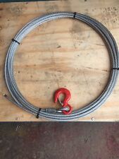 Winch Wire Rope And Hook 25mtrs X 9mm Recovery / Off-road