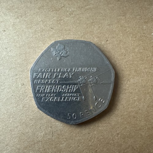 50p coin olympic rowing - 50p,