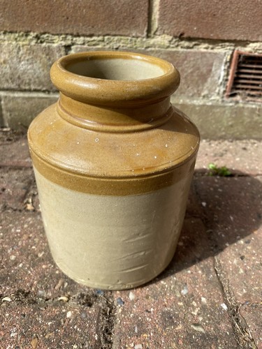 Vintage earthenware jar - earthenware,