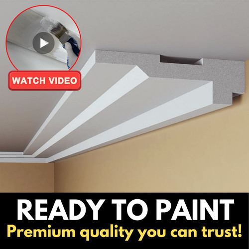Coving cornice flat ceiling - cornice,