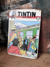TINTIN Comic Book Poster On Metal Sign Plaque A4