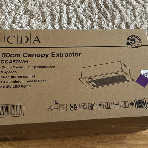 Cda cca52wh 50cm built - cda,