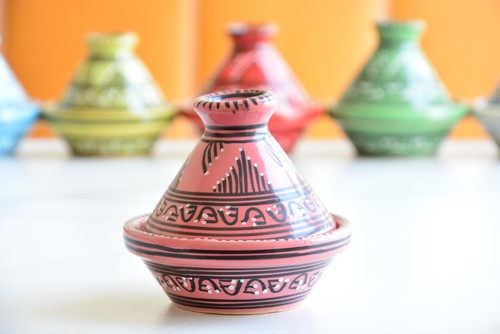 Moroccan tagine hand painted - tagine,