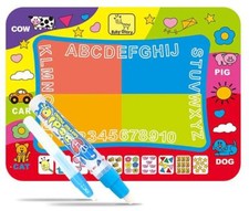 Water Doodle Mat Aqua Drawing Painting Large 40" x 28" Mess Free Learning toy