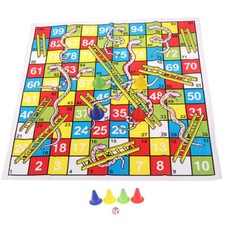 Snake Ladder Educational Kids Children Toys Family Interesting Board Game CX