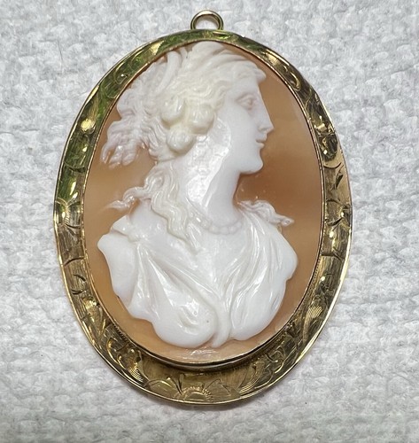 Vintage 10k gold - 10k, shell